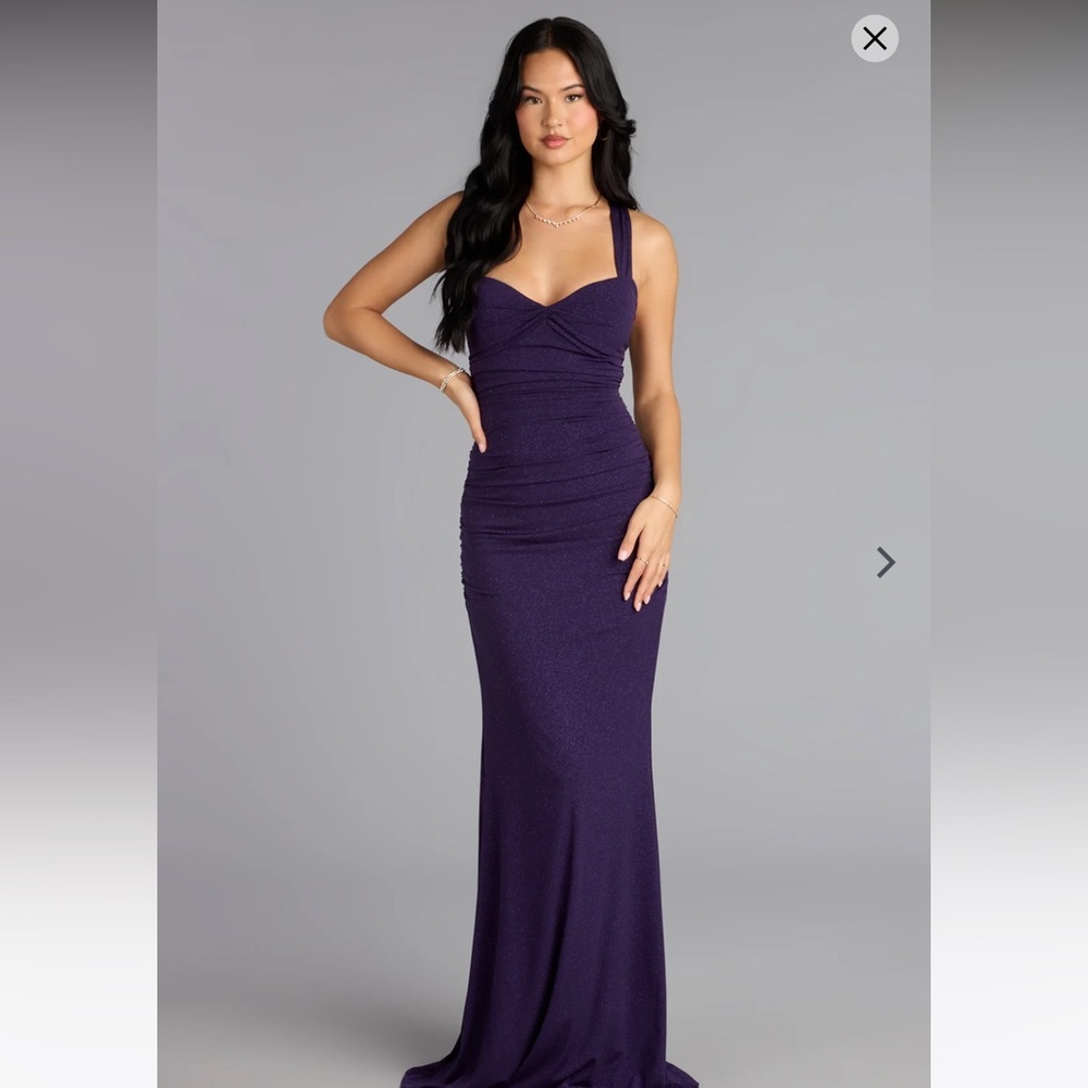 Tatiana Lace-Up Mermaid Glitter Formal Dress Windsor